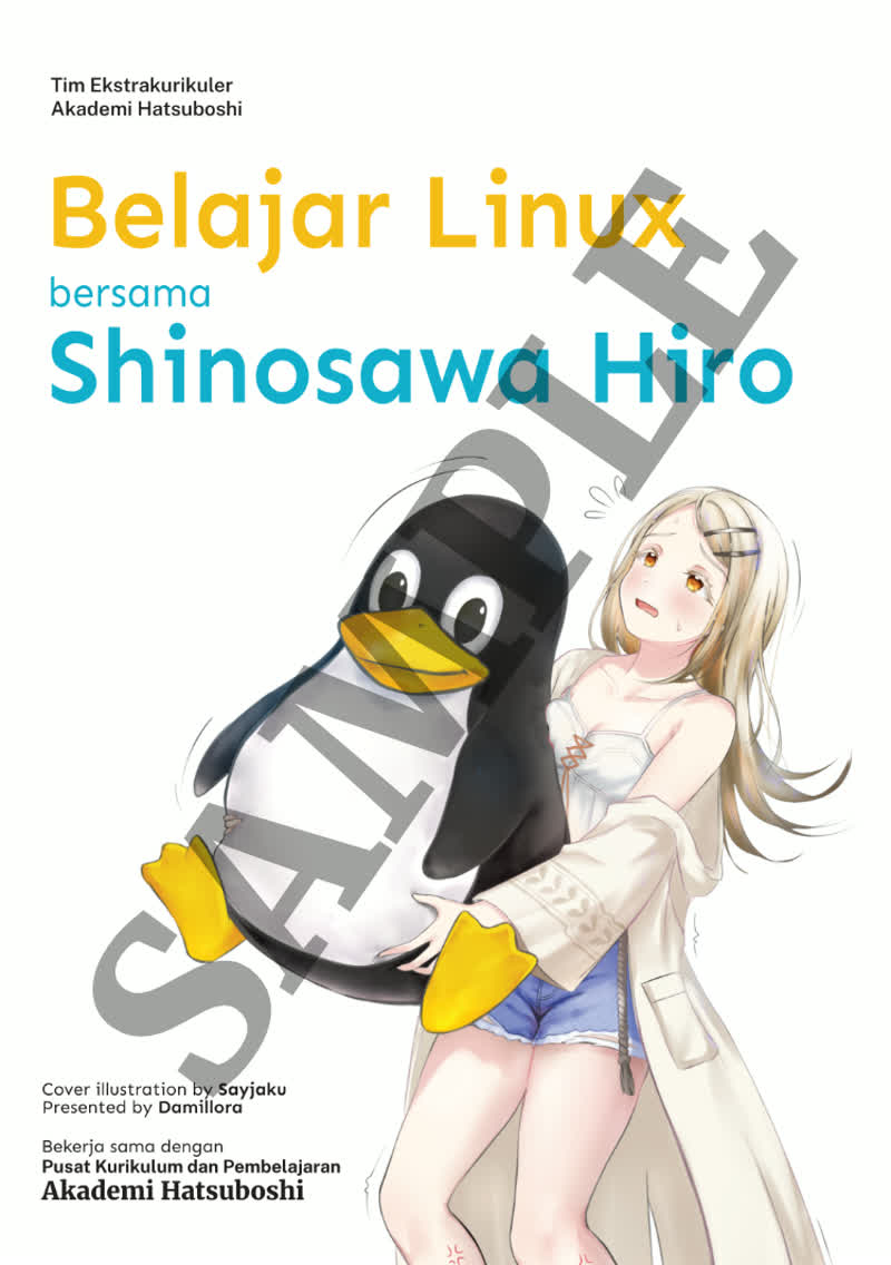 Cover buku Belajar Linux bersama Shinosawa Hiro